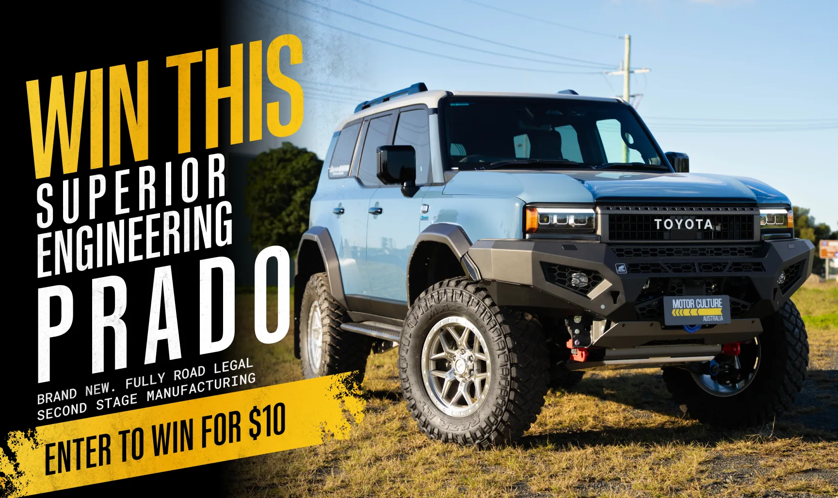 Win a Superior Engineering Prado for $10 with Motor Culture Australia (3X)
