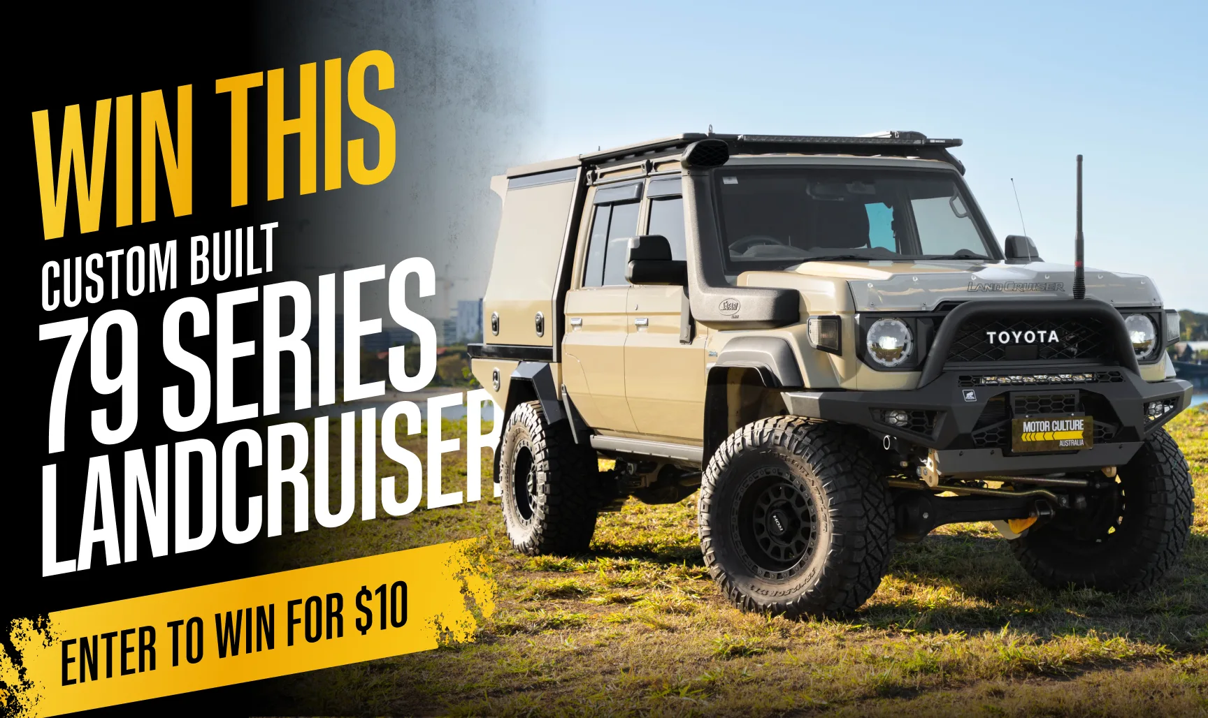 Triple Entries! Win a Superior Engineering LandCruiser 79 Series for $10 with Motor Culture Australia