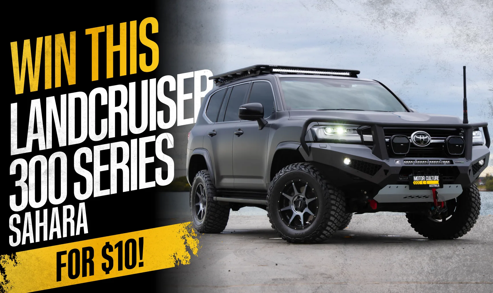 Win a 300 Series LandCruiser Sahara for $10 with Motor Culture Australia (3X)